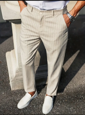 Striped Dress Pants - Casual & Formal