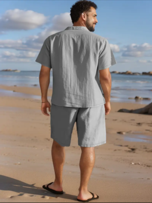 Casual Summer Short Sleeve Short Set