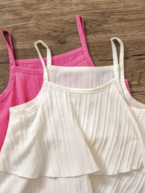 Girl's Summer 2-Piece Short Set w/ Ruffles