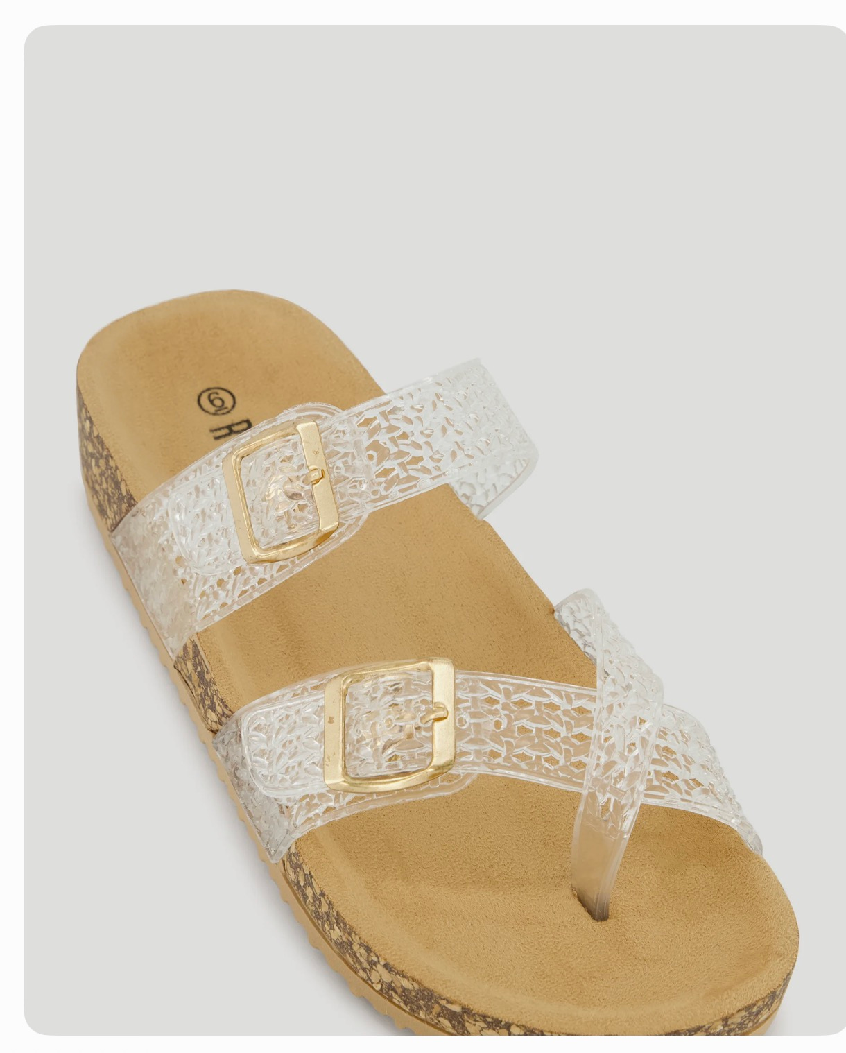 Jelly Toe Loop w/Buckle Detail