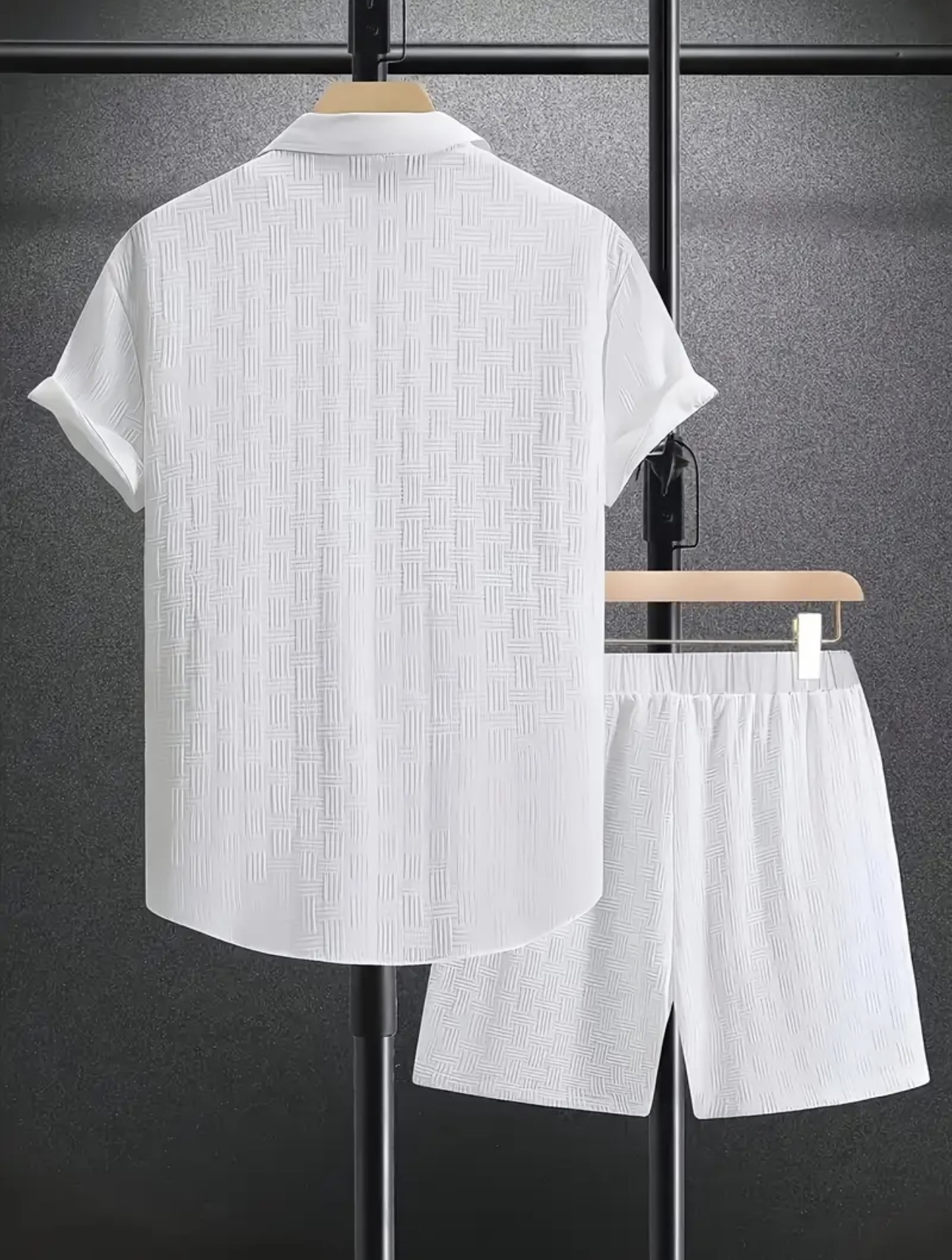 Casual Cardigan Short Set - Image 3