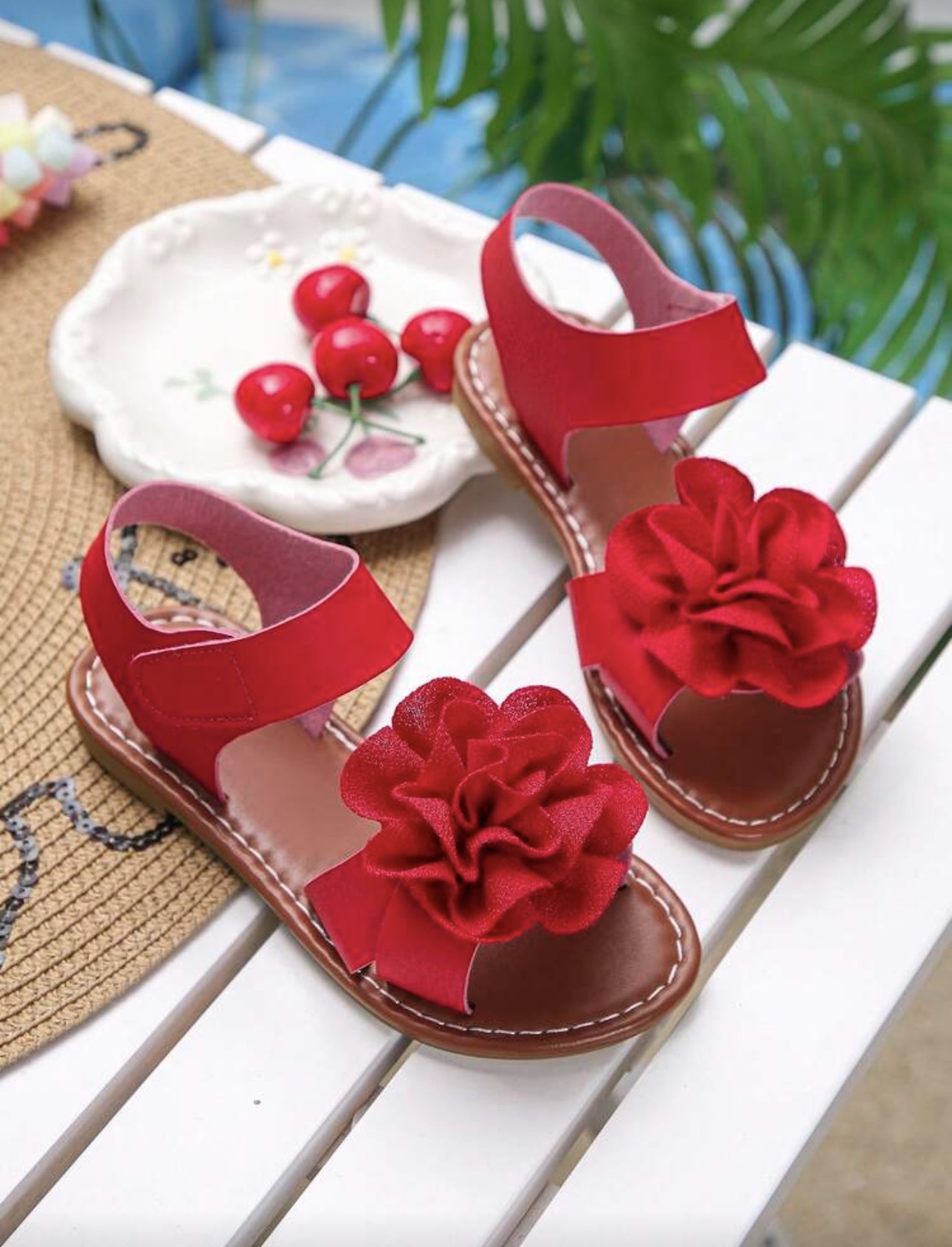 Girl's Cute Colorful Conversation Piece Sandals