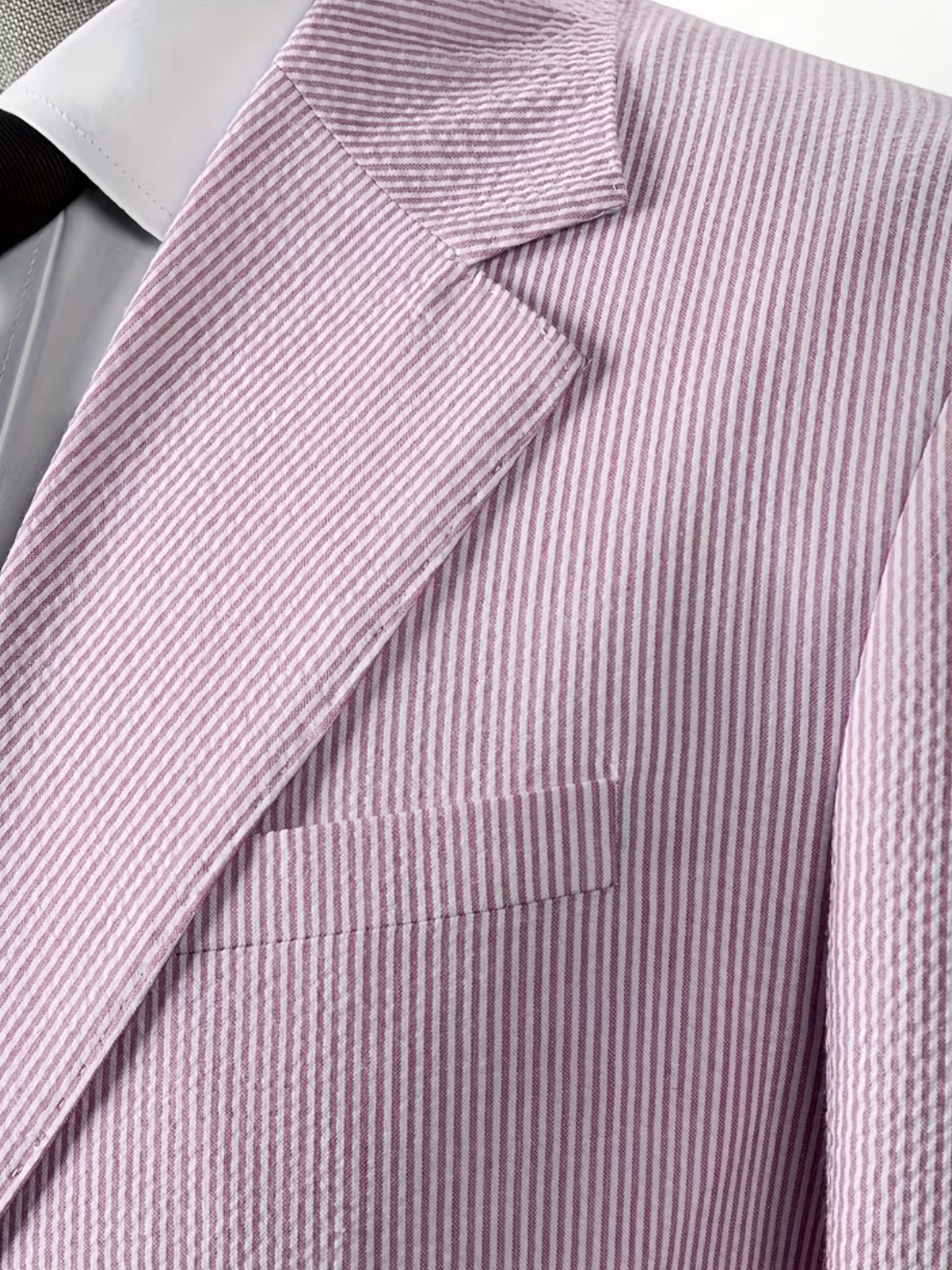 Men's Pink Seer Sucker Suit - Image 4