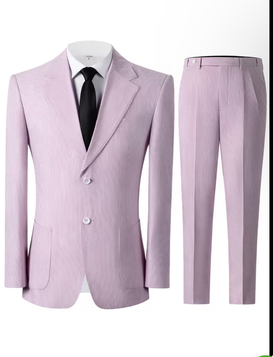 Men's Pink Seer Sucker Suit - Image 3