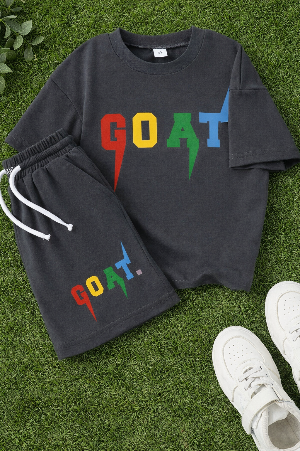 Boy's "GOAT" Short Set - Image 3