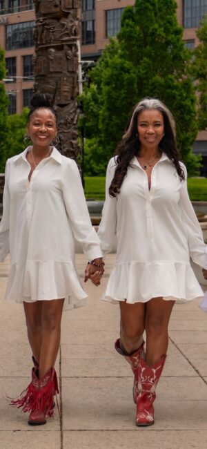 Shake-A-Tail-Feather Shirt Dress