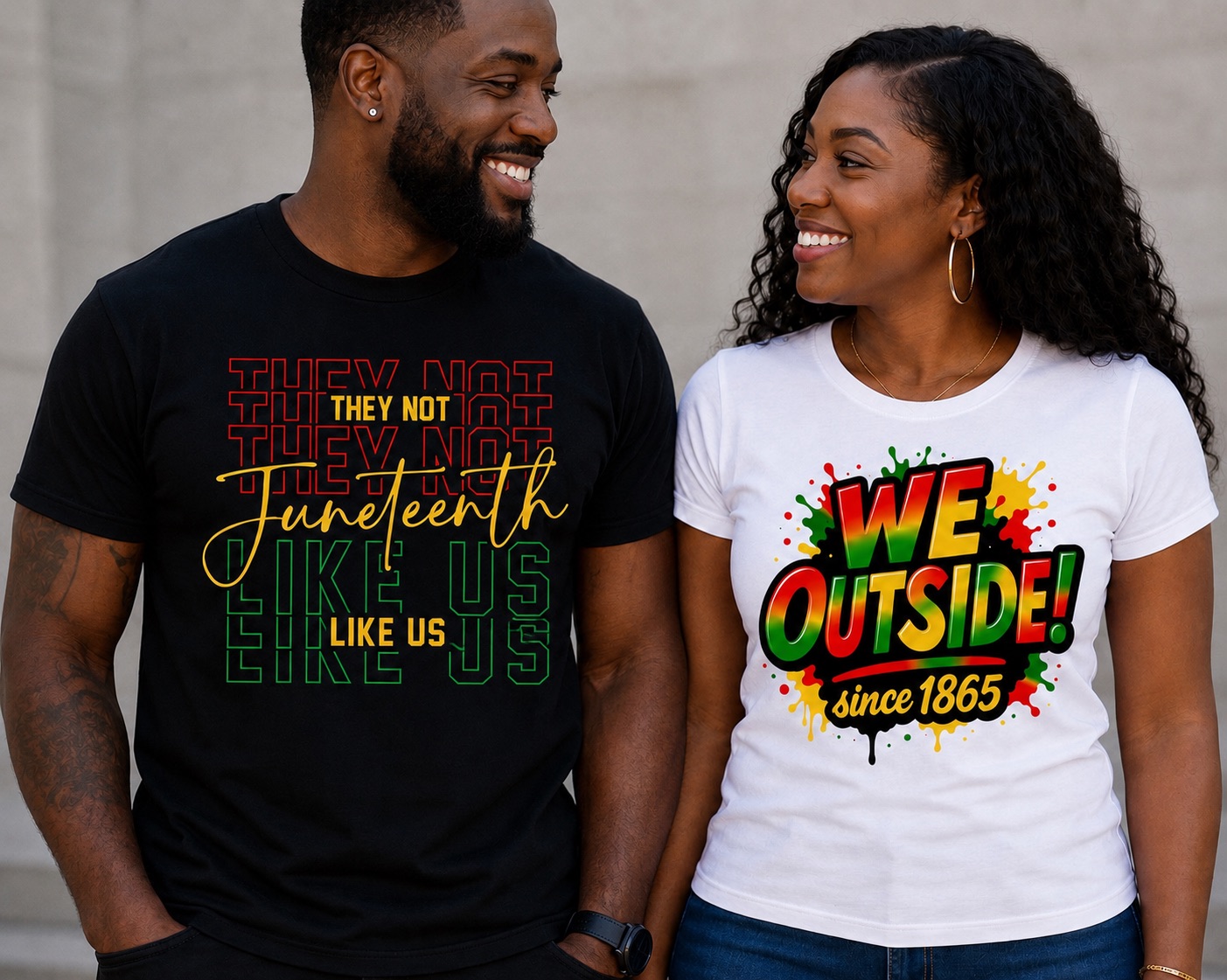 They Not Like Us Juneteenth T-Shirt - Image 2